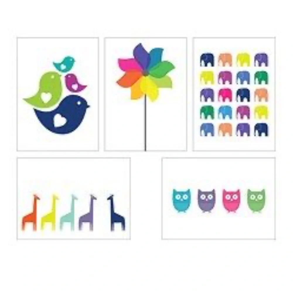 KORT colorful art card set from IKEA 5”x 7”